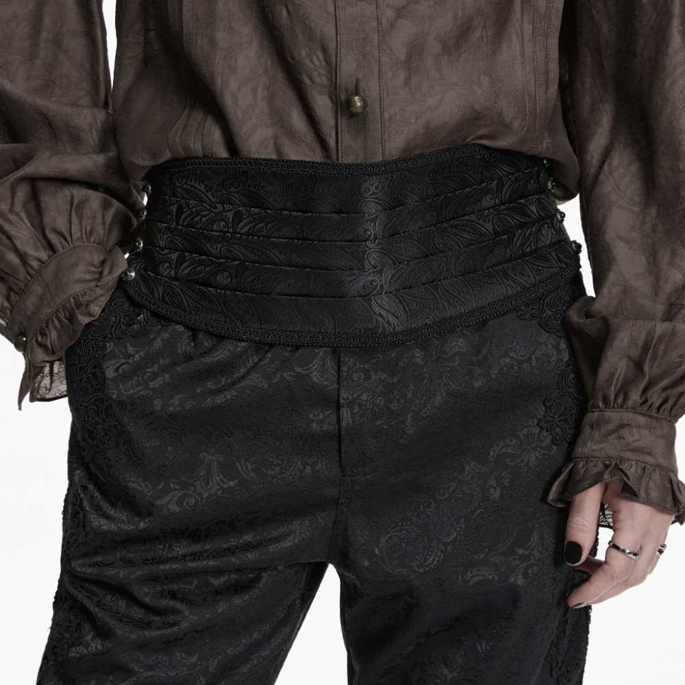 Punk Rave - Imperium Nocturne Cummerbund Taillengürtel - Schwarz